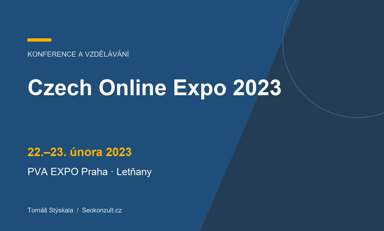 Grafický náhled: Czech Online Expo 2023, 22.–23. února 2023, PVA EXPO Praha · Letňany.