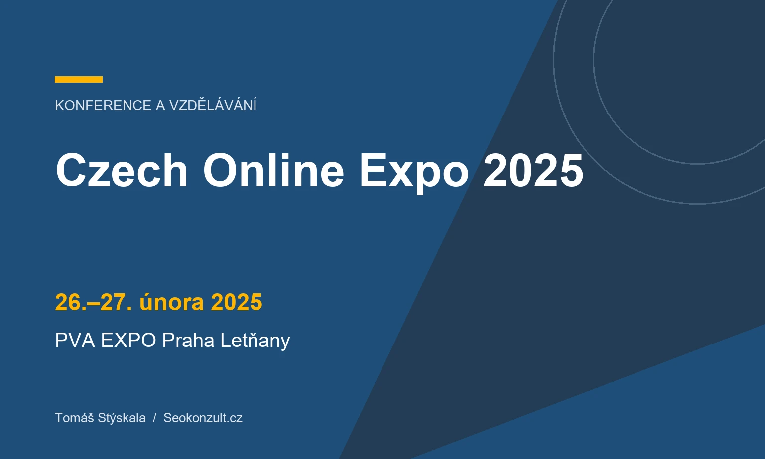 Grafický náhled: Czech Online Expo 2025, 26.–27. února 2025, PVA EXPO Praha Letňany.