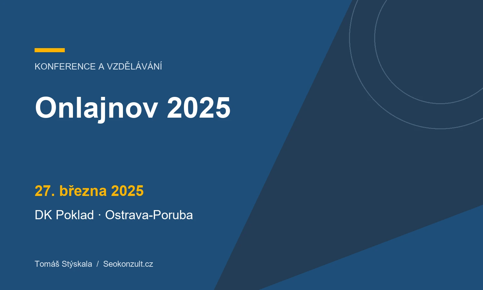 Grafický náhled: Onlajnov 2025, 27. března 2025, DK Poklad · Ostrava-Poruba.