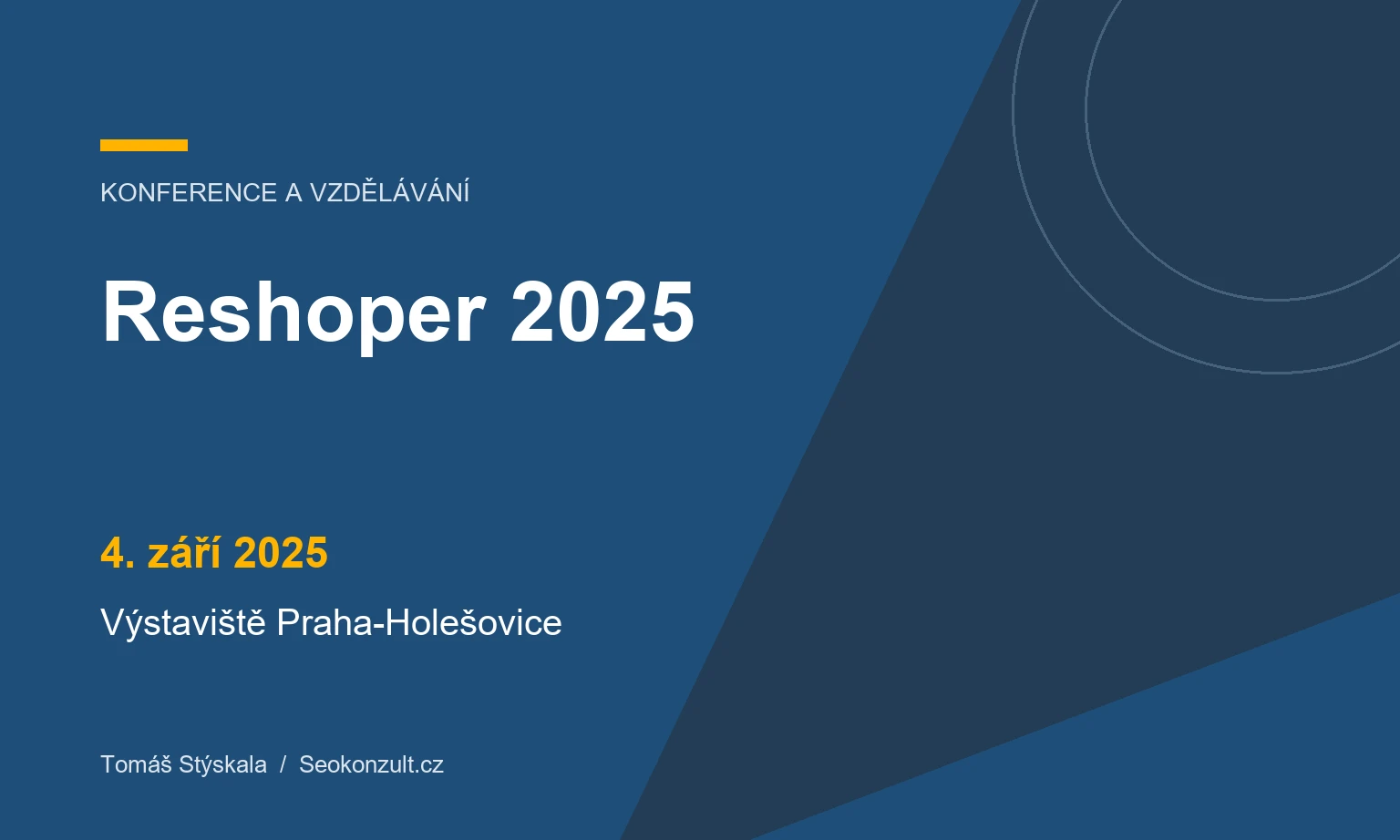 Grafický náhled: Reshoper 2025, 4. září 2025, Výstaviště Praha-Holešovice.